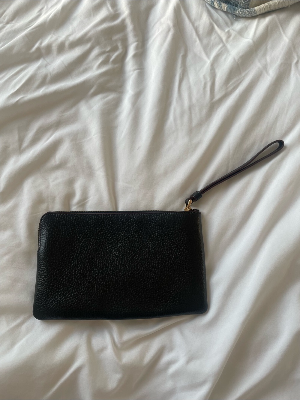 Coach Leather Wristlet - Black - Picture 4 of 7